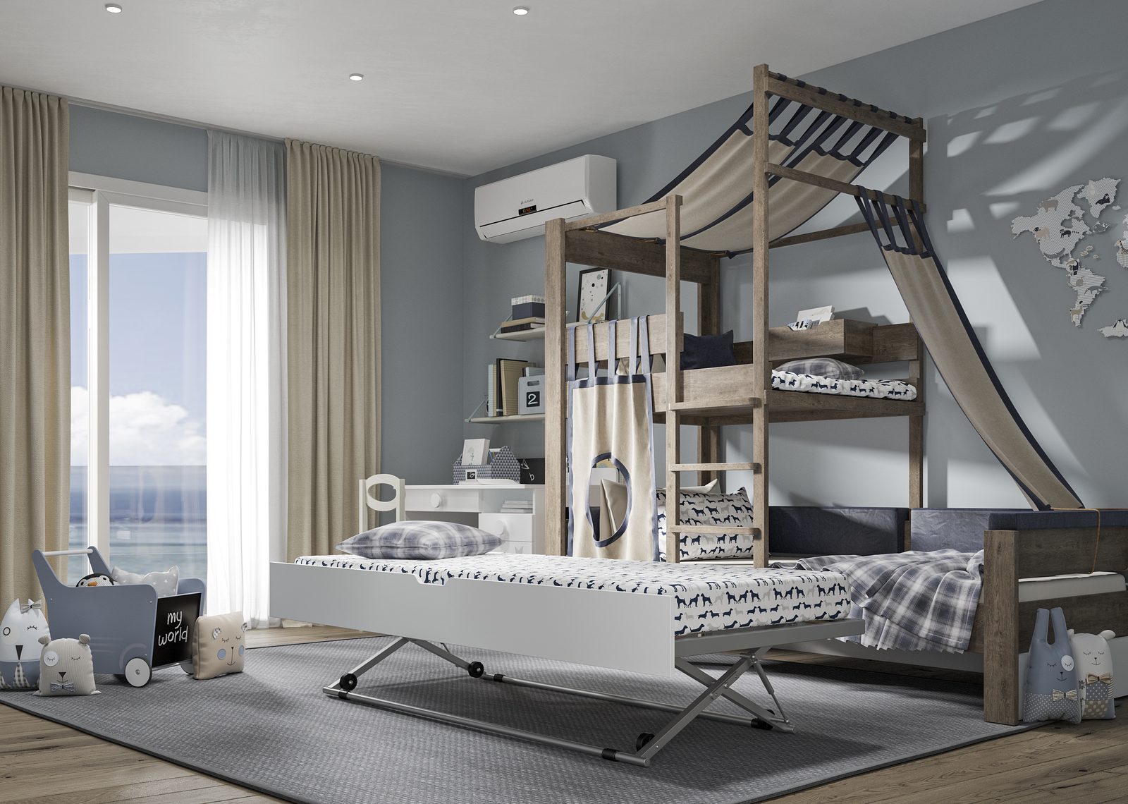 Alby-M Bed Fitting Alby-M Bed Fitting – automatic pull-out bed mechanism by Mirano by Varun Impex, Unit Size — 800 × 1900mm for modular furniture